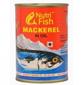 Nutri Fish Mackerel In Oil   Tin  425 grams